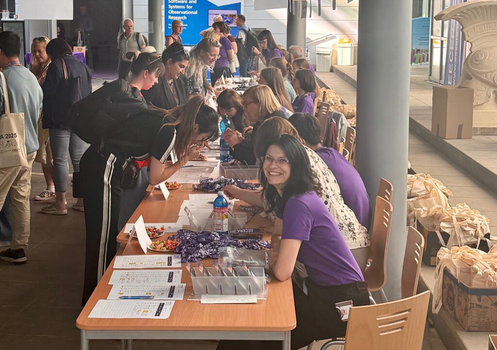 Delegate registration at EECERA 2025 in Bratislava, Slovakia.